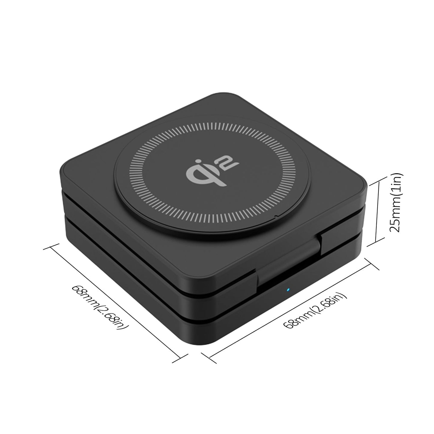 SMARTUNO™ Trifold 3-in-1 MagSafe Qi2 Fast Wireless Charger Stand for iPhone, AirPods, iWatch & Other Qi2-Enabled Devices