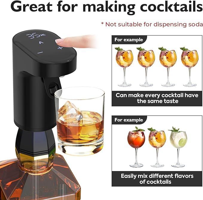 Smartuno | Electric Wine & Whiskey Dispenser – Adjustable Aeration & Precision Pour | Perfect Bar Accessory & Gift