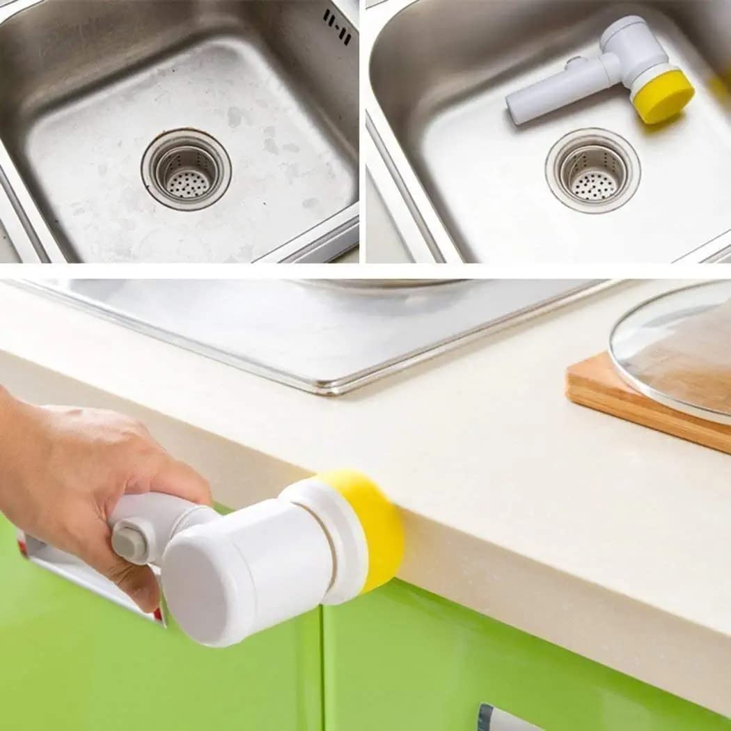 Multifunctional Magic Electric Cleaning Brush – 5-in-1 Handheld Scrubber