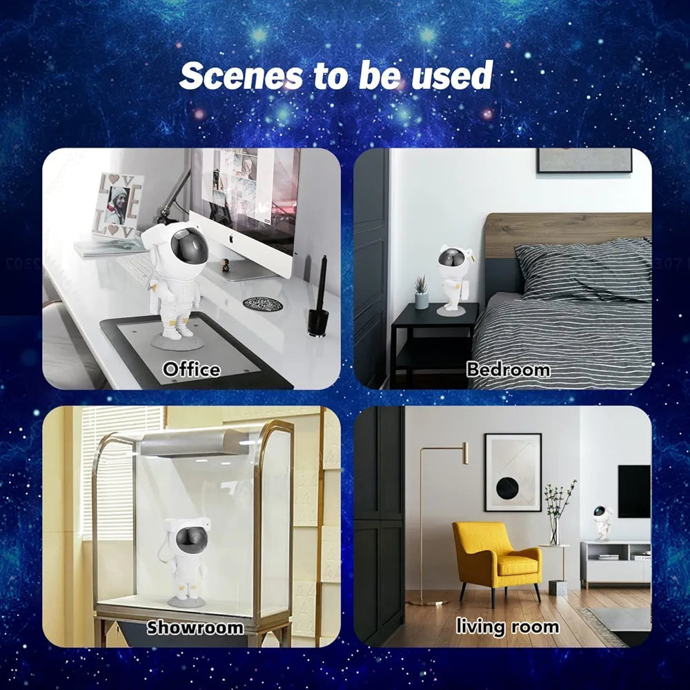 One94store Astronaut Galaxy Projector Night Light – 360° Rotating Nebula Star Projector with Remote Control, Timer & Adjustable Head – LED Space Lamp for Kids’ Bedroom, Gaming Room, Home & Party Décor