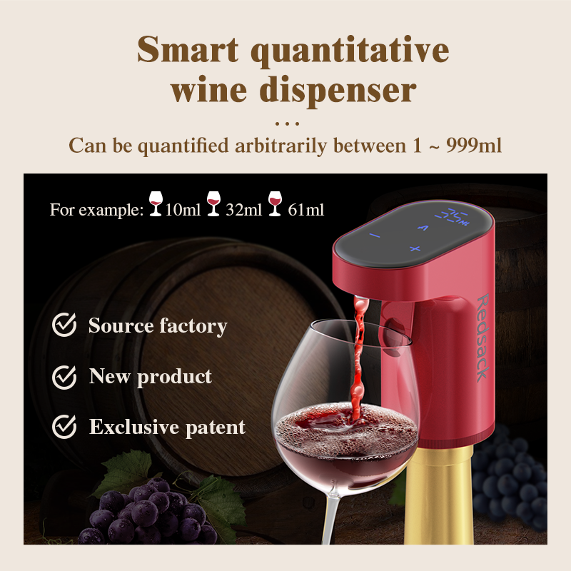 Smartuno | Electric Wine & Whiskey Dispenser – Adjustable Aeration & Precision Pour | Perfect Bar Accessory & Gift