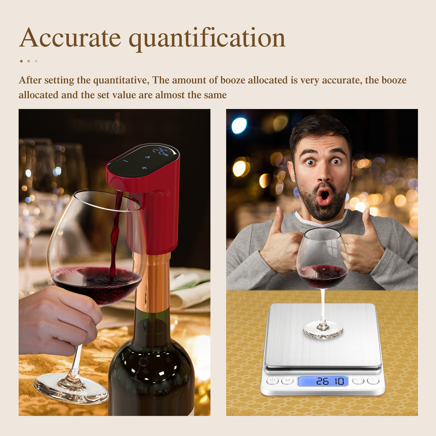 Smartuno | Electric Wine & Whiskey Dispenser – Adjustable Aeration & Precision Pour | Perfect Bar Accessory & Gift