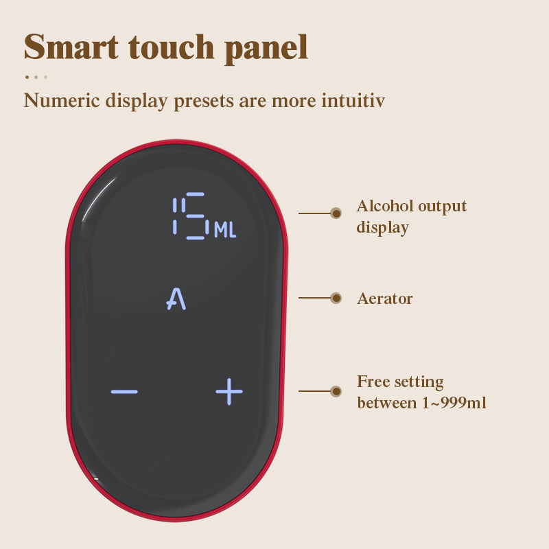 Smartuno | Electric Wine & Whiskey Dispenser – Adjustable Aeration & Precision Pour | Perfect Bar Accessory & Gift