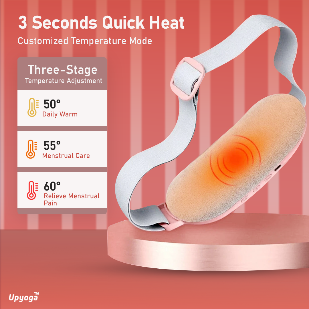 Maya's Dynamic Heat & Massage Therapy for Period Cramps | 1 Year Warranty | Upgraded