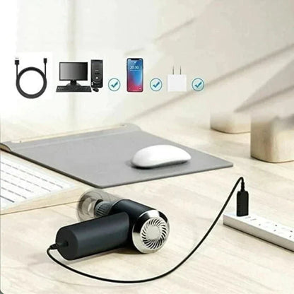 3-in-1 Car Mini Vacuum Cleaner with Blower, Wireless Portable Rechargeable Handheld High Power Suction for Home, Car, Keyboard, and Dusting