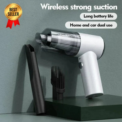 3-in-1 Car Mini Vacuum Cleaner with Blower, Wireless Portable Rechargeable Handheld High Power Suction for Home, Car, Keyboard, and Dusting