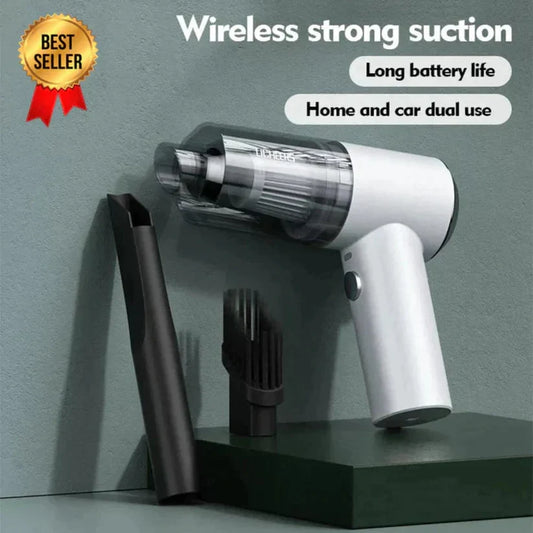 3-in-1 Car Mini Vacuum Cleaner with Blower, Wireless Portable Rechargeable Handheld High Power Suction for Home, Car, Keyboard, and Dusting