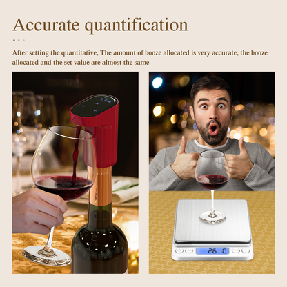 Smartuno | Electric Wine & Whiskey Dispenser – Adjustable Aeration & Precision Pour | Perfect Bar Accessory & Gift