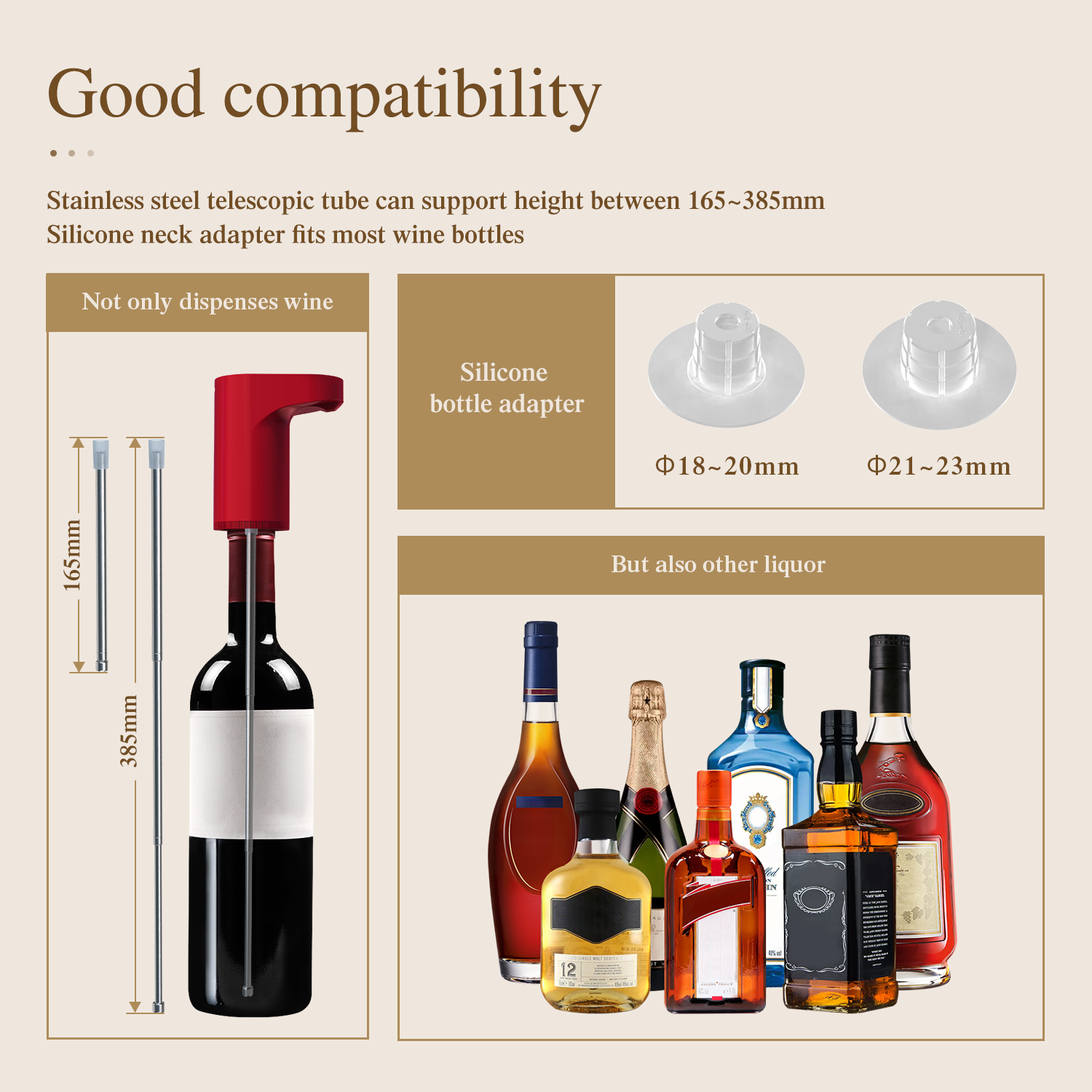 Smartuno | Electric Wine & Whiskey Dispenser – Adjustable Aeration & Precision Pour | Perfect Bar Accessory & Gift